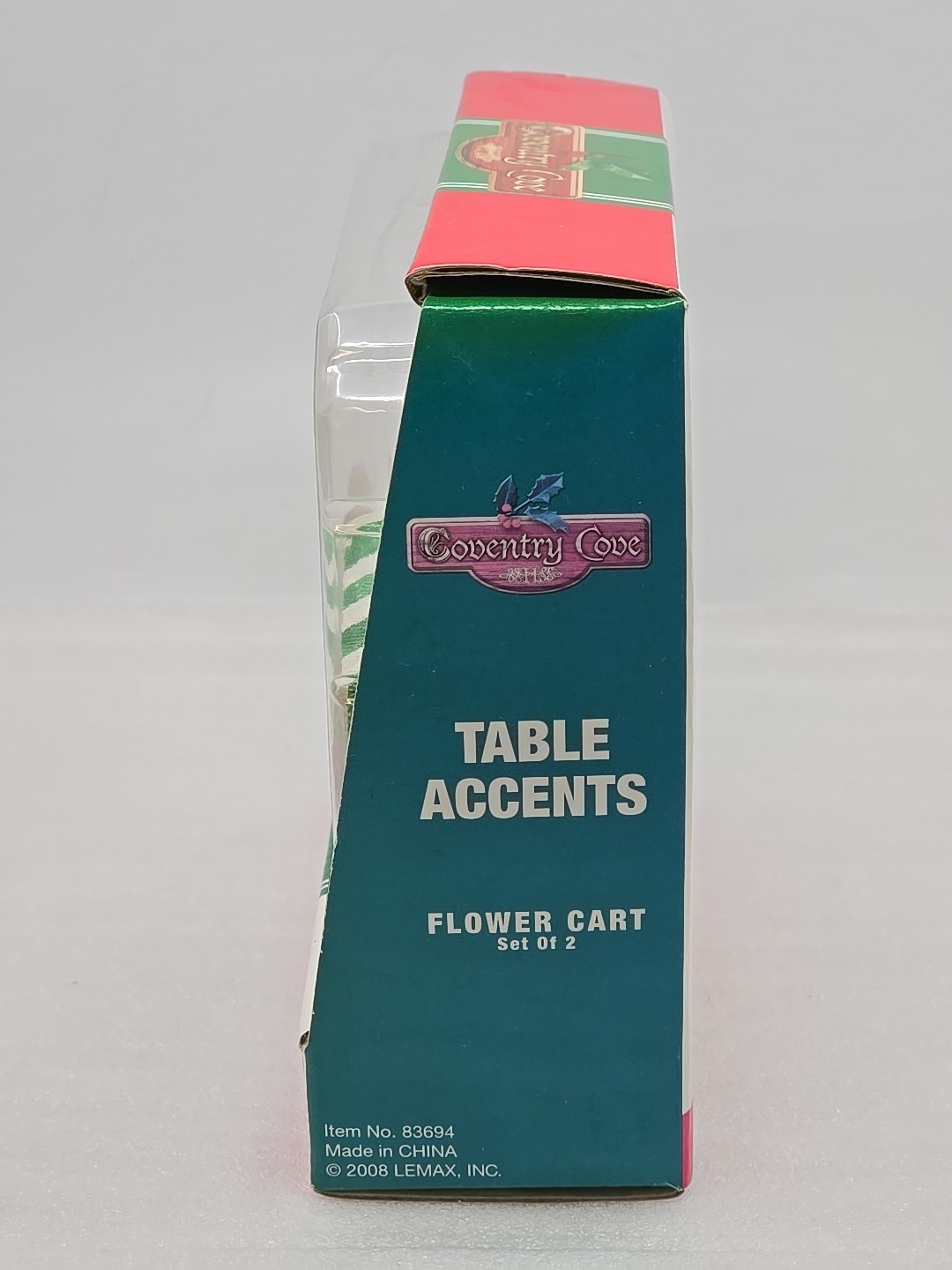 Lemax Table Accents Flower Seller & Cart 2008 New In Box #83694 Retired