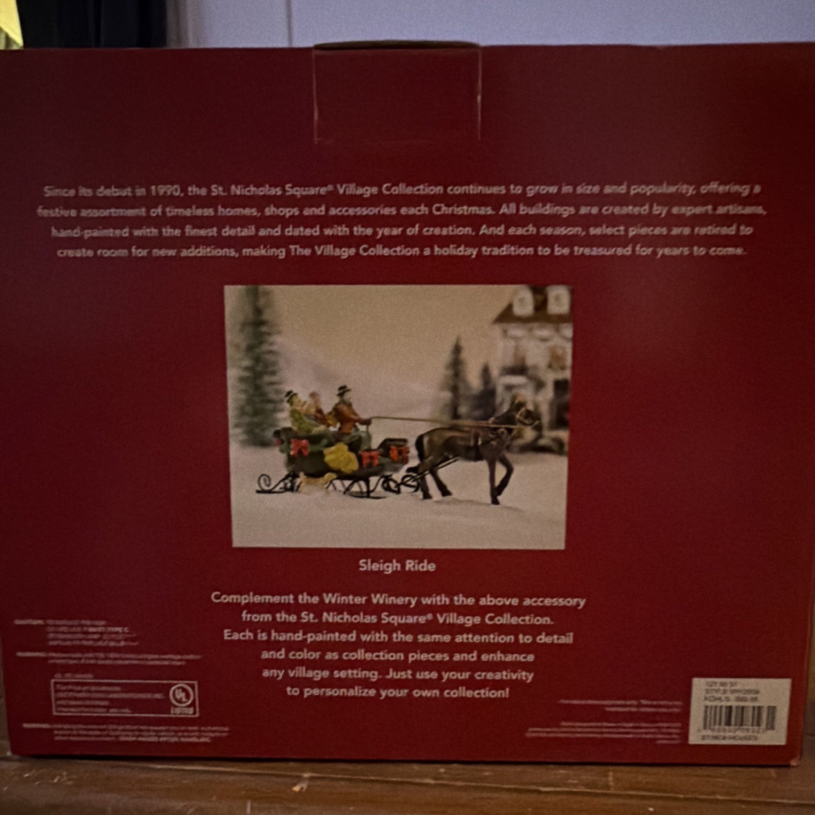 St. Nicholas Square Village Collection Winter Winery House Illuminated Boxed