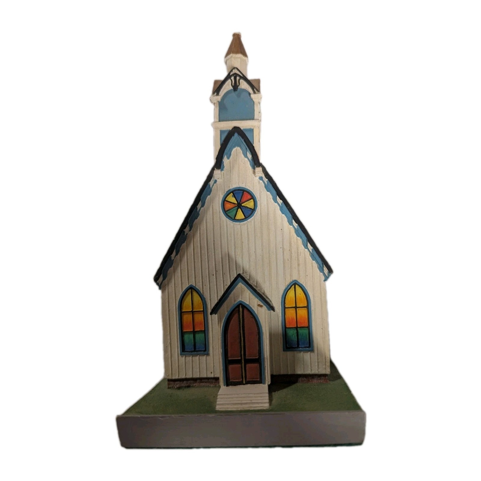 Lefton Hand Painted Ceramic Grace Church Village House 1995