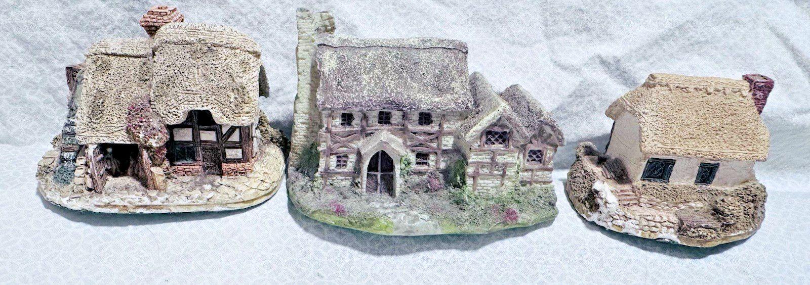 Lilliput Lane Watermill Miniature Cottage Lot 3 Hand Painted English UK