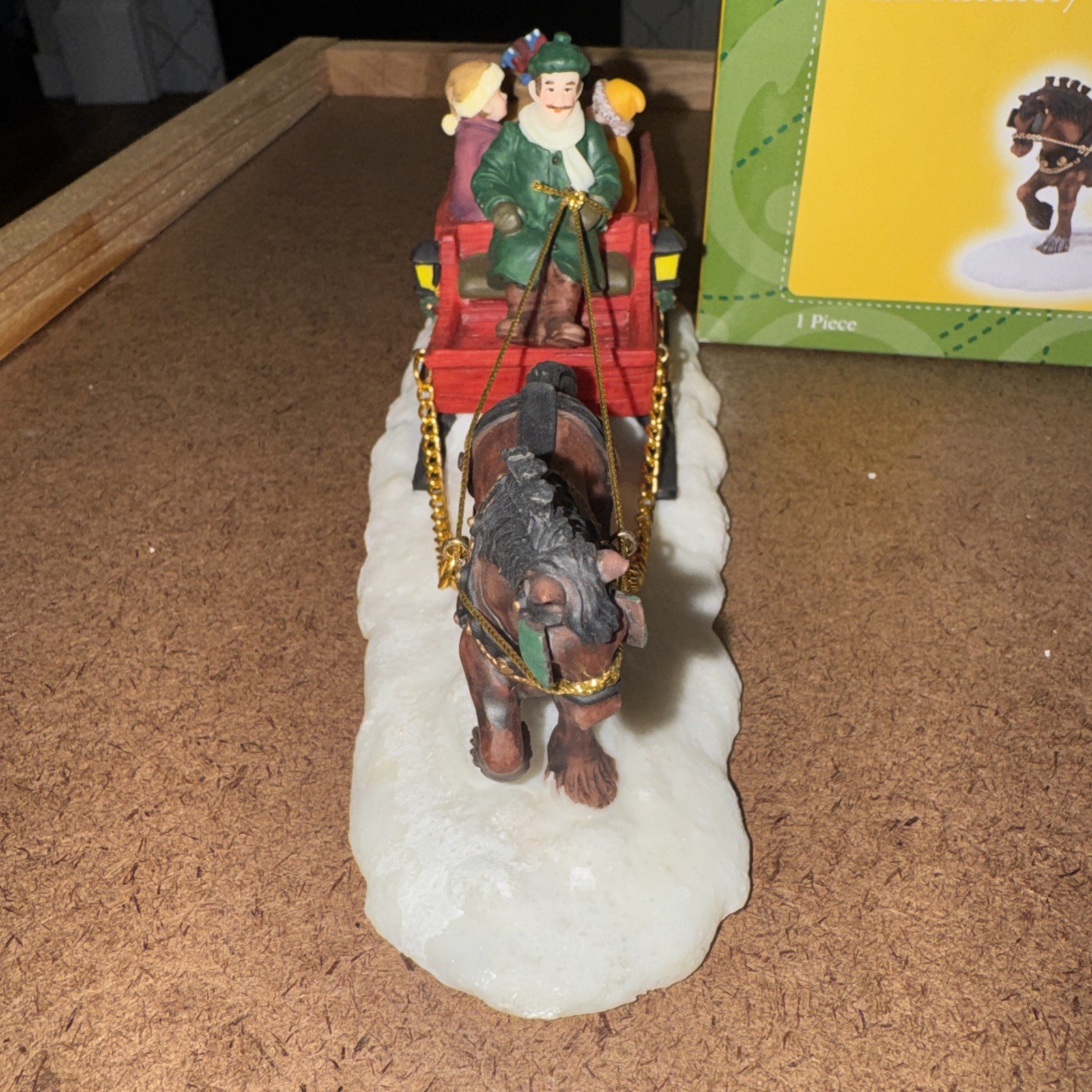 Santa’s Workbench Porcelain Accessory “Sleigh” 2002 In Box Excellent !