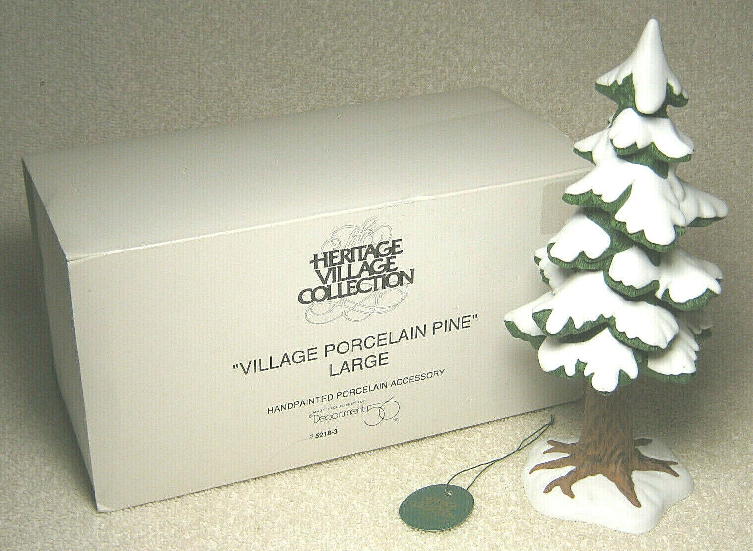 DEPARTMENT 56 HERITAGE VILLAGE COLLECTION PORCELAIN PINE LARGE 5218-3 IN BOX