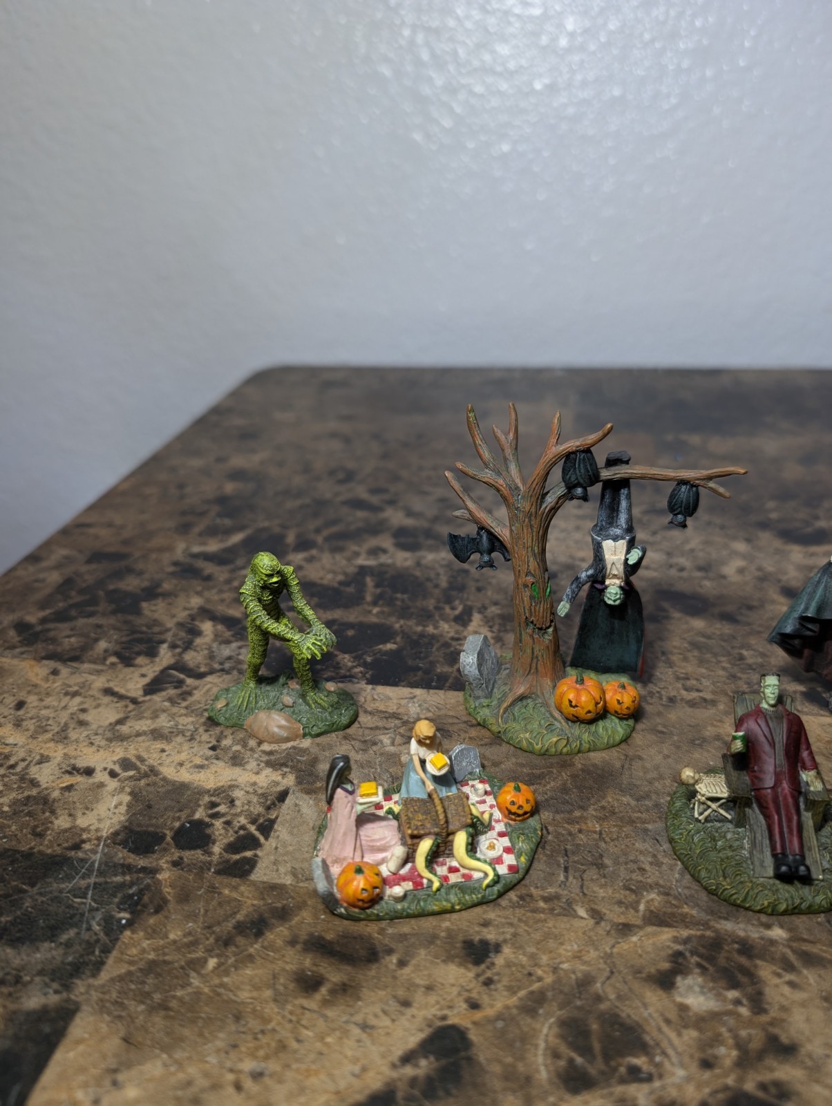 Lot Of Hawthorne Village Halloween Character Figurine Collectibles