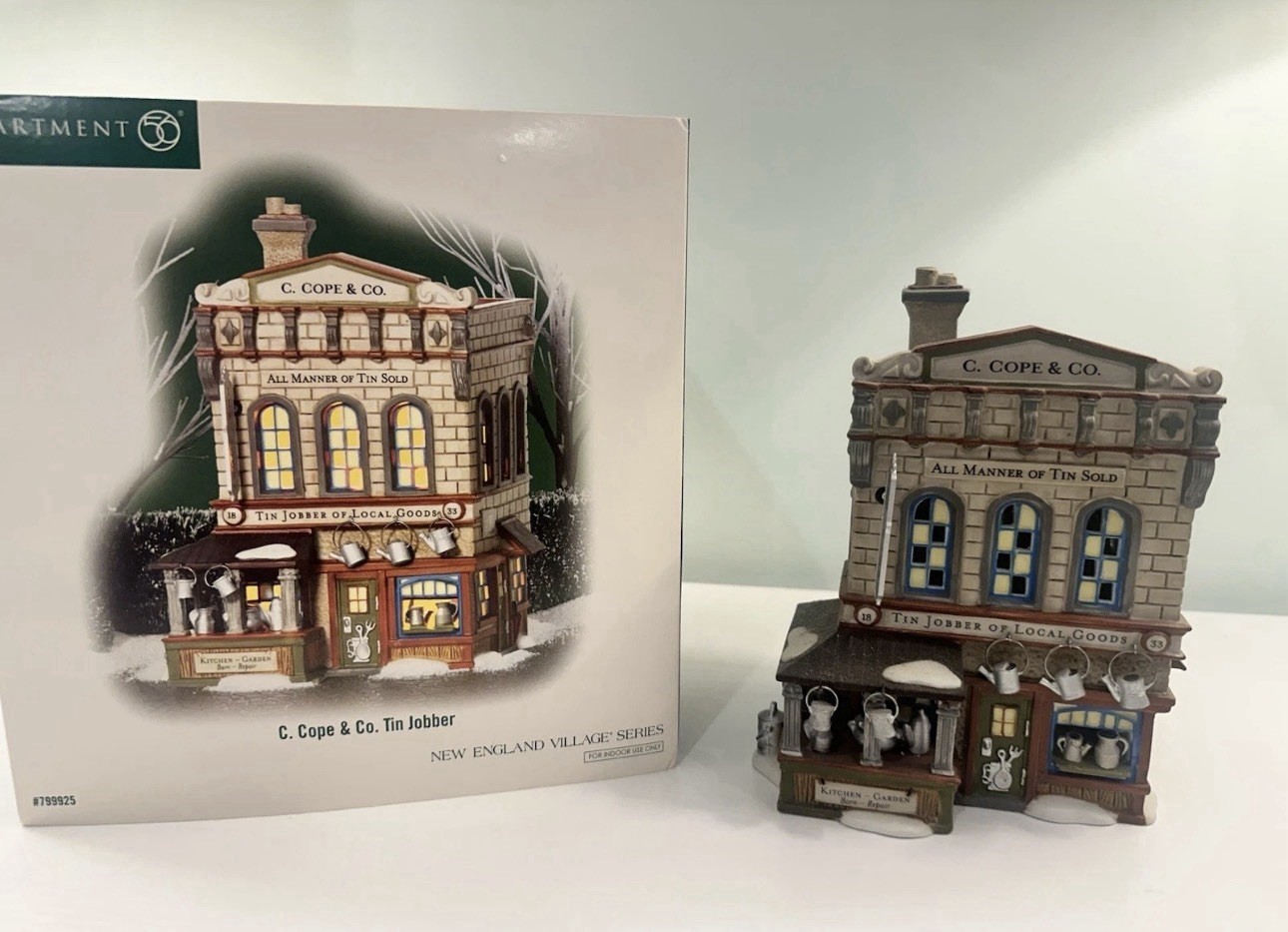Department 56 New England Series – C. Cope & Co. Tin Jobber #799925