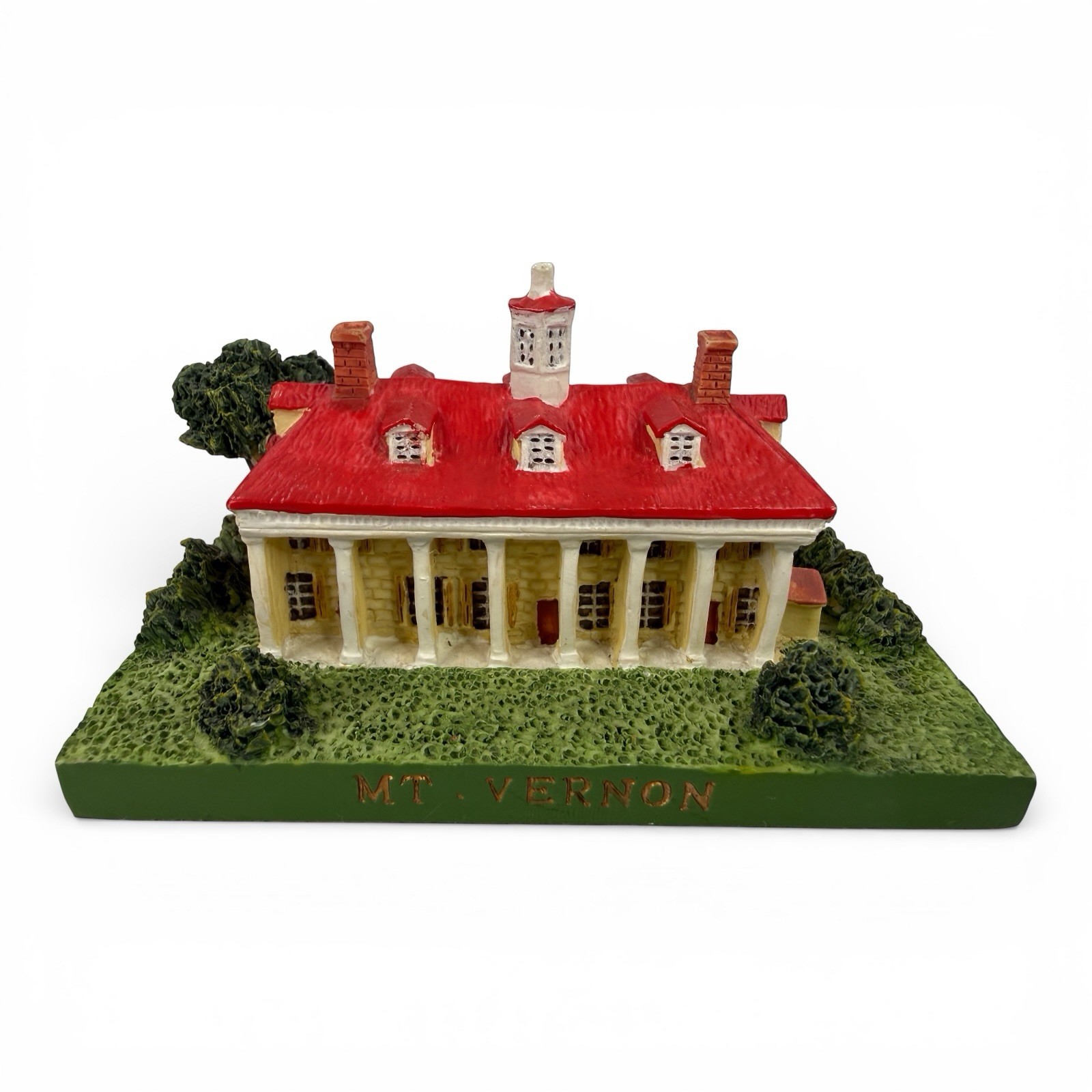 Mount Vernon Mini Replica Collectible Resin House Model George Washington 2×3.7″
