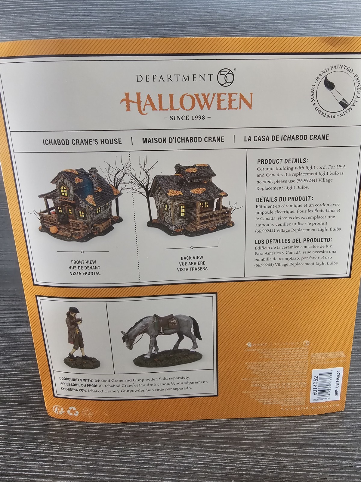 Department 56 Halloween Ichabod Crane’s House 6014052 Lighted Building