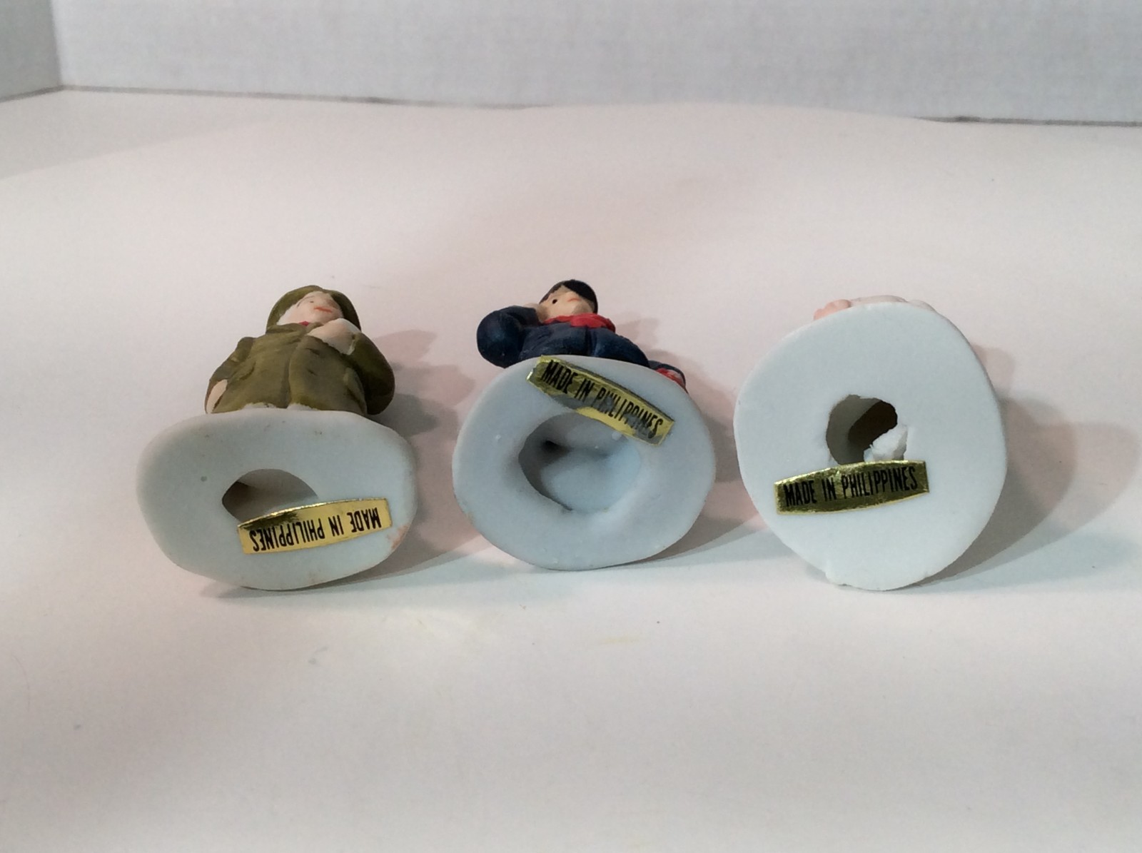 A Wonderful Holiday Christmas Village, Three Men Figurines, no packaging