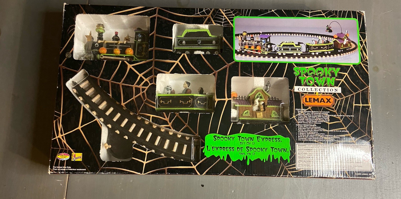 Lemax Spooky Town Halloween Train Express Set As Is Not Working