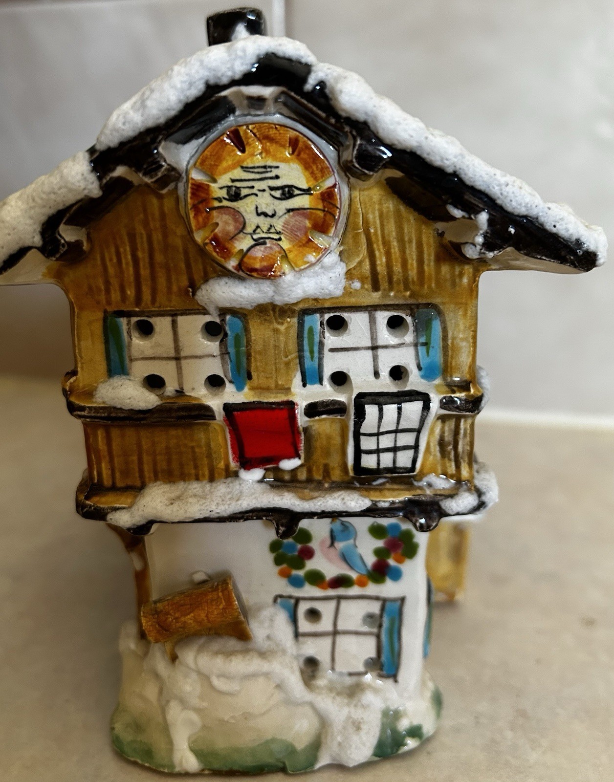 RARE 1977 Walter Brockman Mountain Ski Lodge Christmas Village House