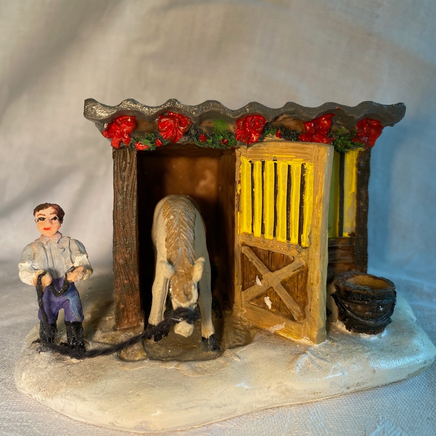 Horse Stable Shed Holiday Inspirations 2009 Christmas House Accesory Joann Store