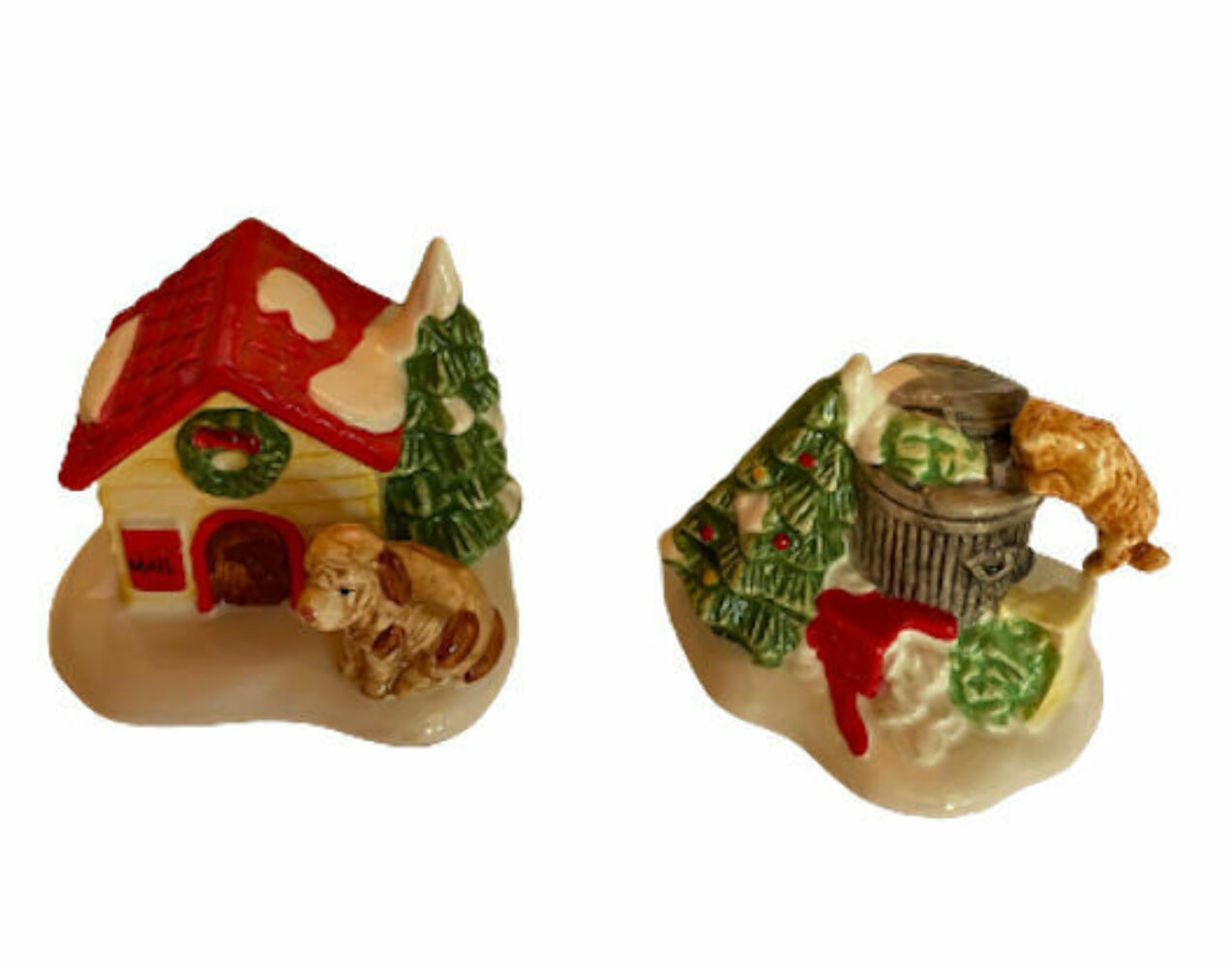 Retired Department Dept 56 Cat and Dog Set Original Snow Village – 5131-4 in Box