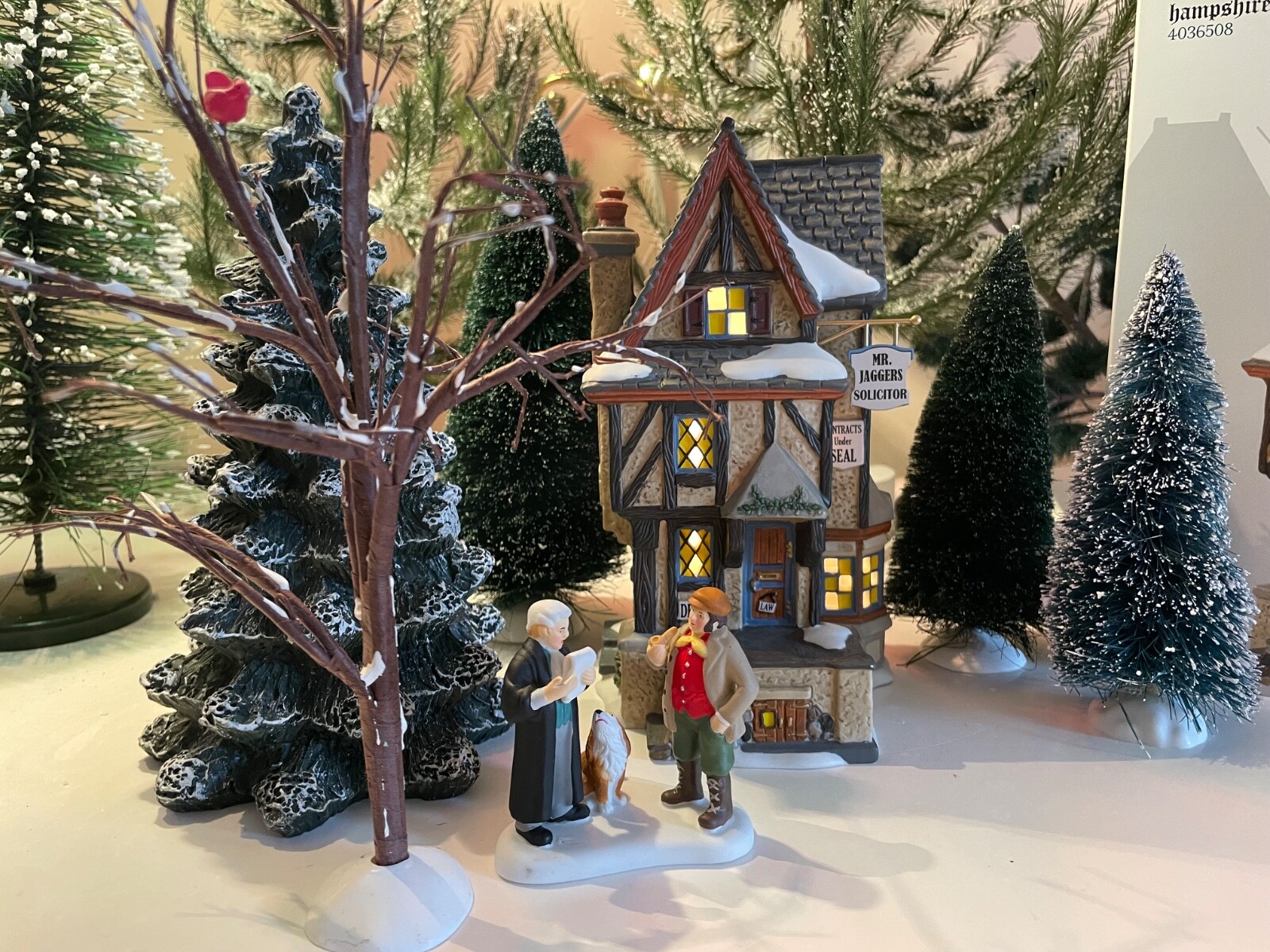 Rare Department 56 Hampshire Solicitor & Minding Village Business, Dickens