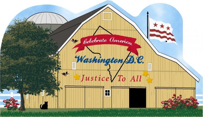 Cat’s Meow Village American State Barn Washington DC #R1156 Shipping Discounts