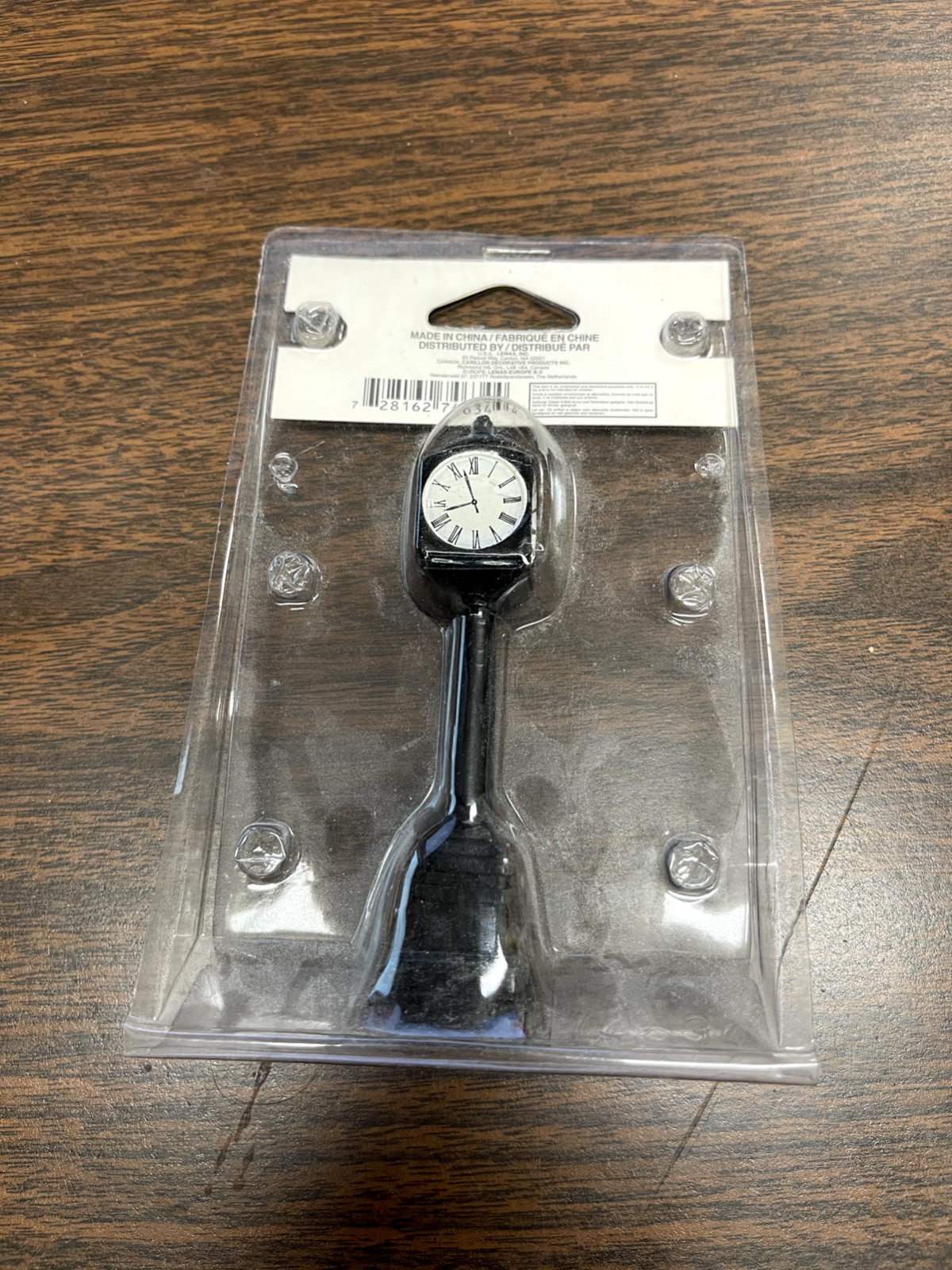 NIP LEMAX 2007 Street Clock 74634 Christmas Village Train Accessory NEW