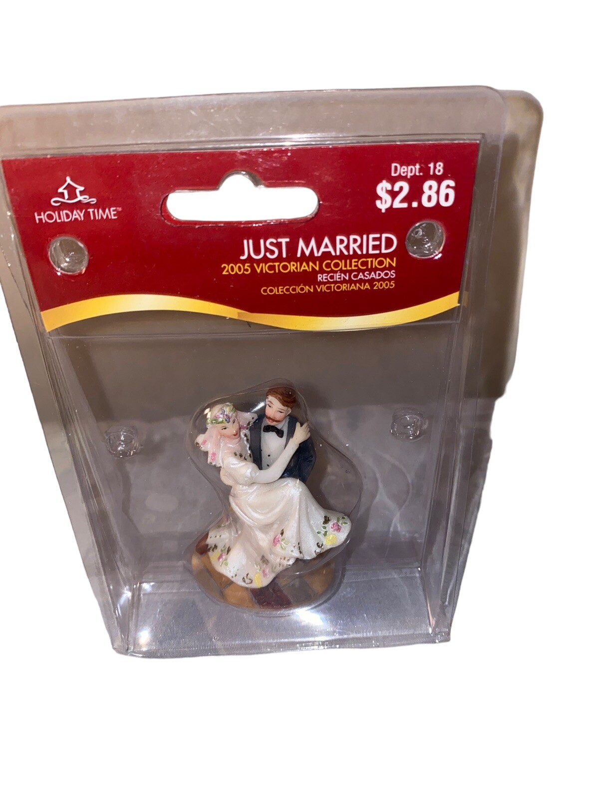 Holiday Time Collectibles Just Married Bride & Groom Wedding Cake Topper 2005
