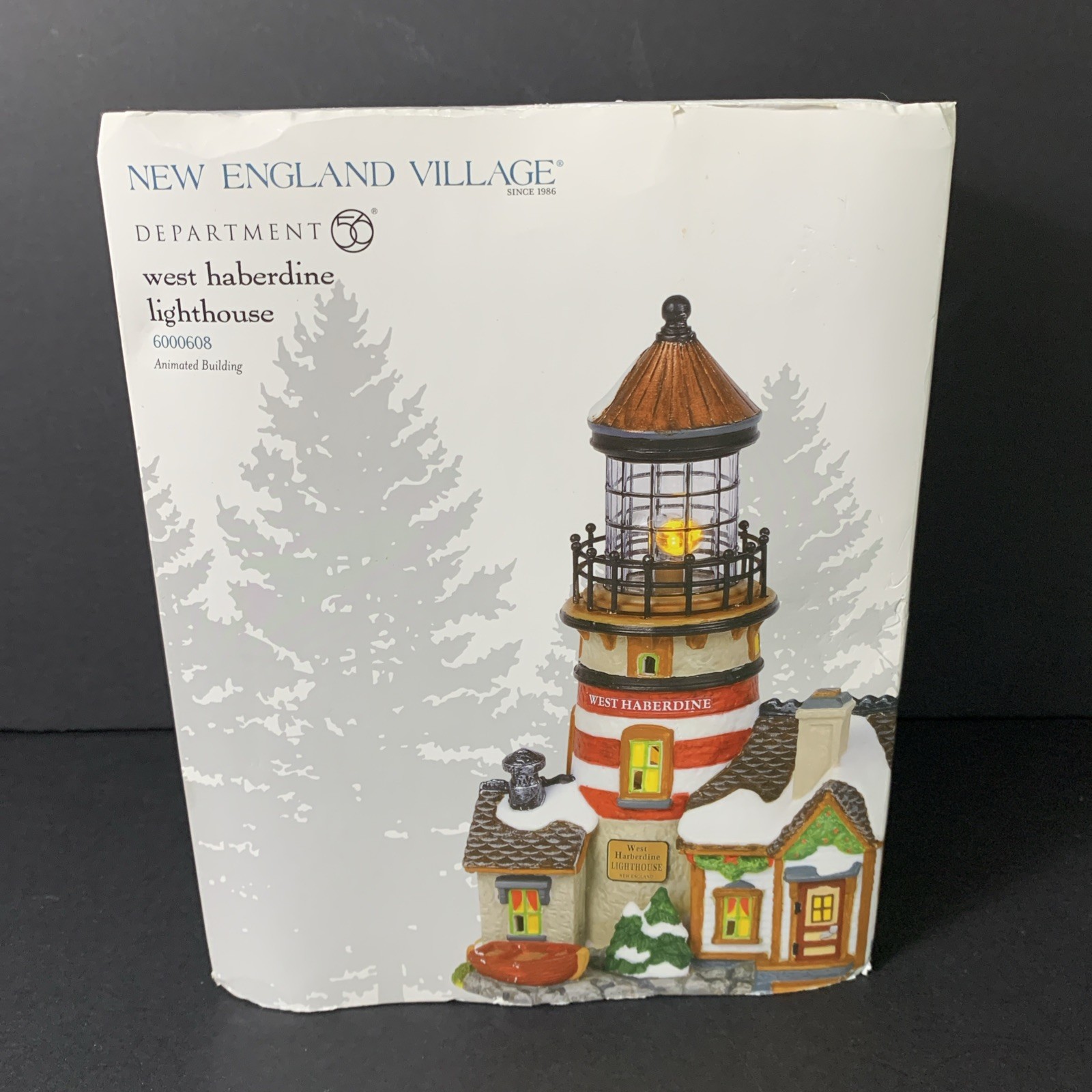 Department 56 New England LTD ED West Haberdine Lighthouse #6000608💖