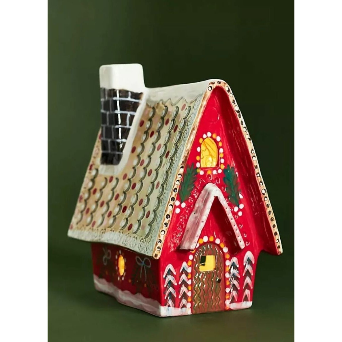 Anthropologie Nathalie Lete Holiday Village House – Ceramic Gingerbread