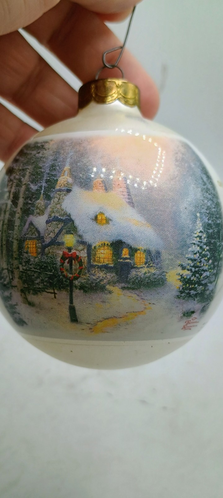 2003 Thomas Kinkade Christmas Bulbs Limited Edition With Bible Verse And…
