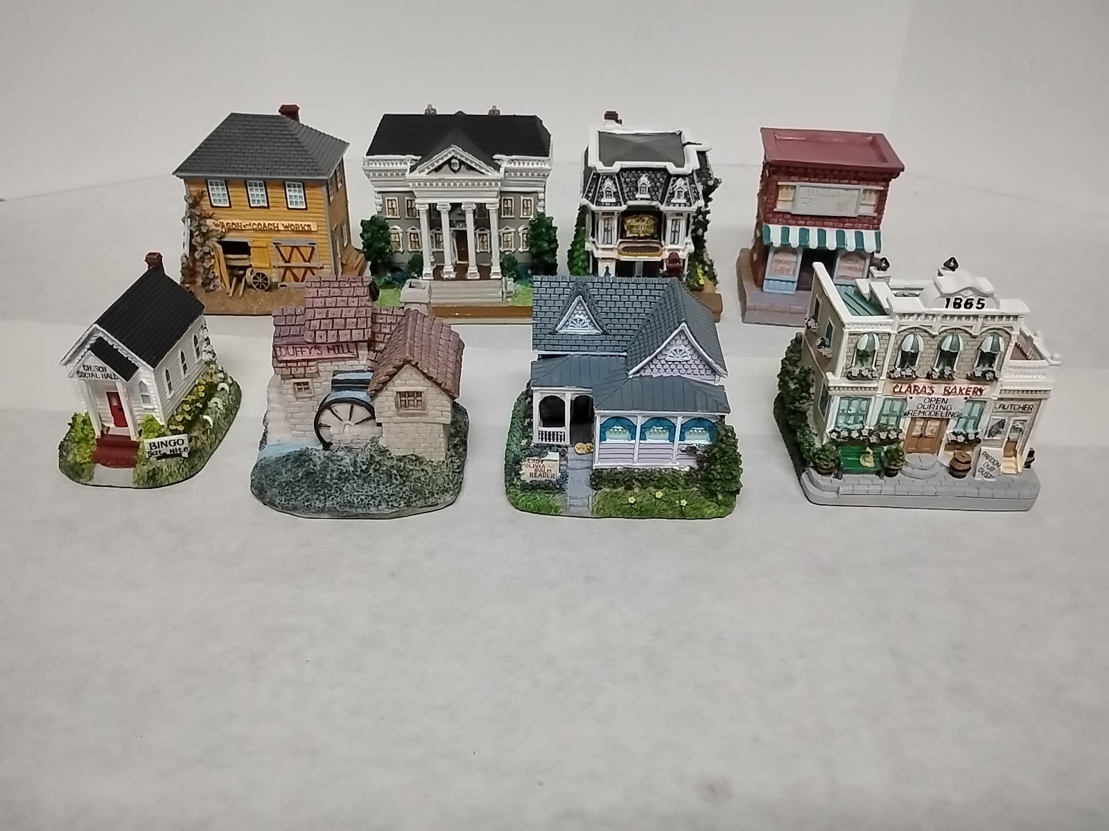 Vintage Liberty Falls 2001 Buildings Set Of 8-See Photos & Description #1