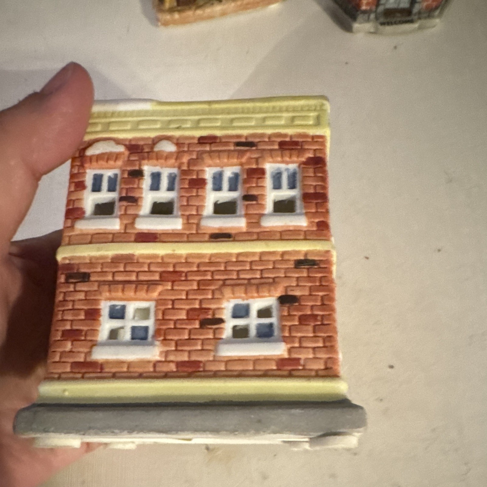 American Landmarks Collection 1992-94Painted Ceramic Christmas Village Buildings
