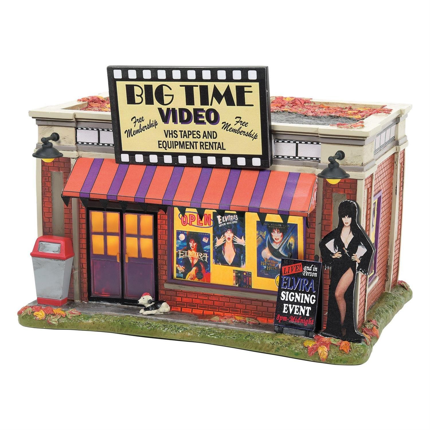 Department 56 Elvira’s Big Time Video Store Value Set 6012297SET