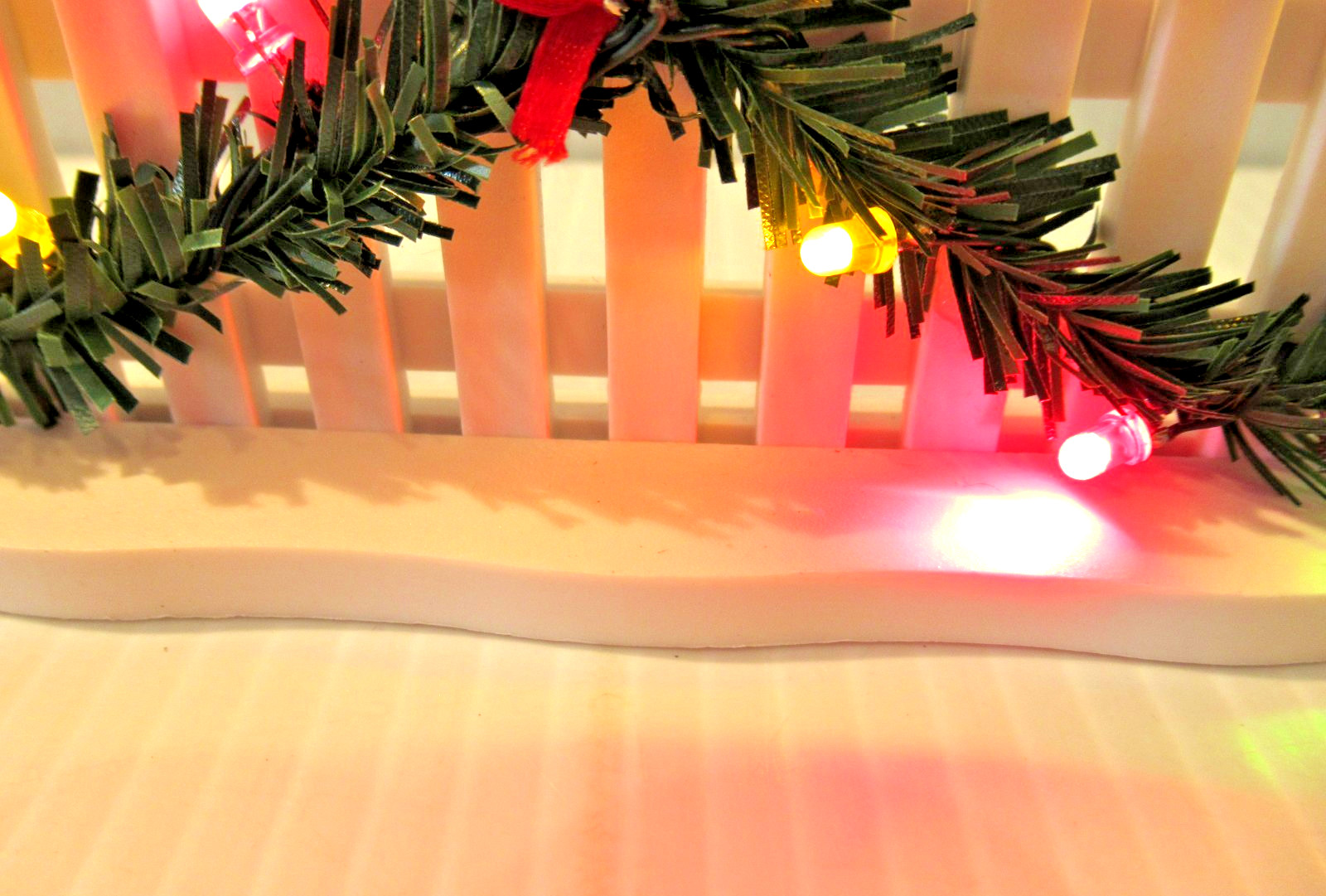 HOLIDAY TIME “LED PICKET FENCE” ~ *** LED LIGHTS / BATTERY OPERATED ***
