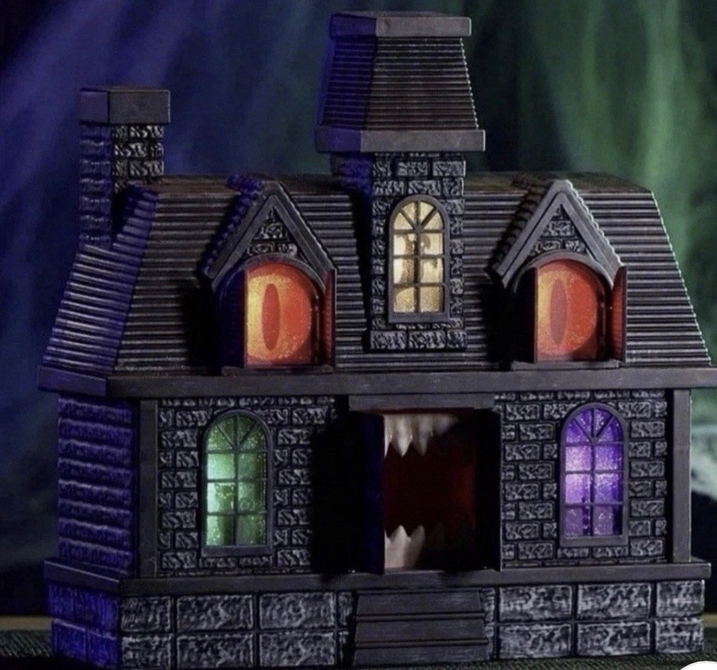 Animated Haunted House with Projection Cracker Barrel