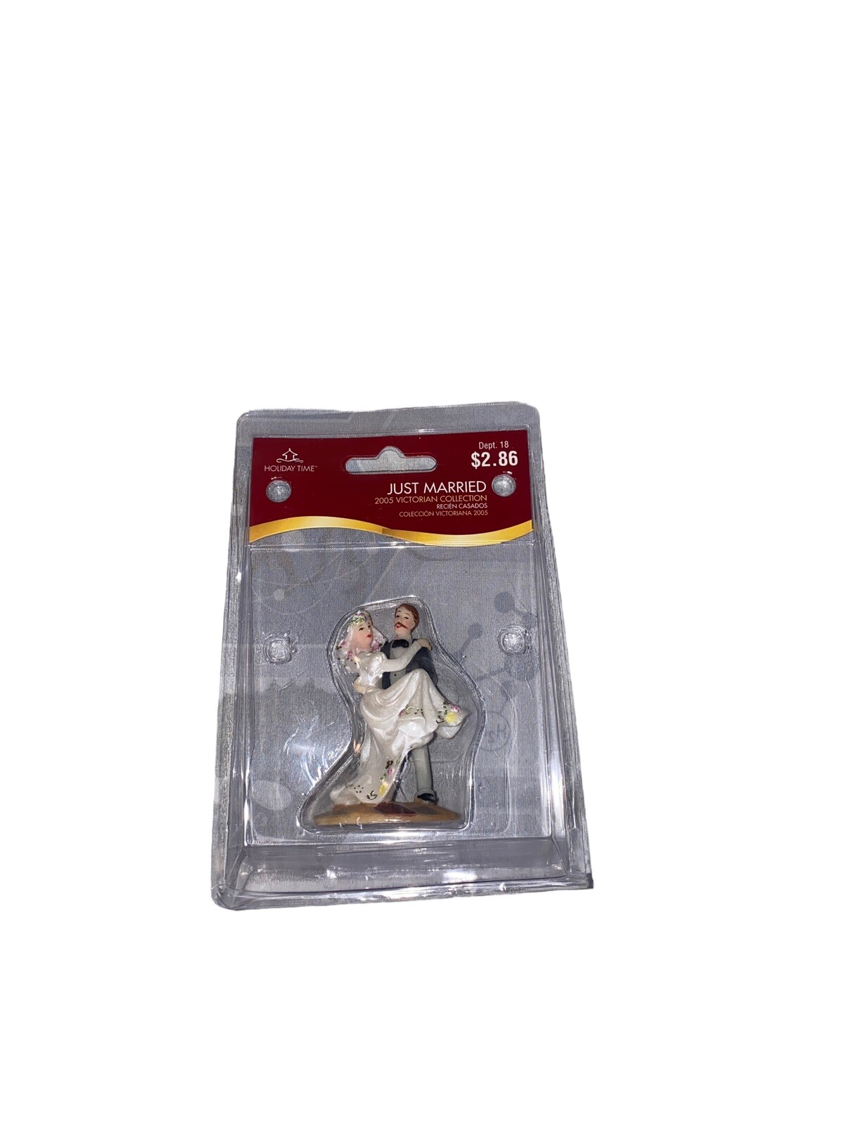 Holiday Time Collectibles Just Married Bride & Groom Wedding Cake Topper 2005