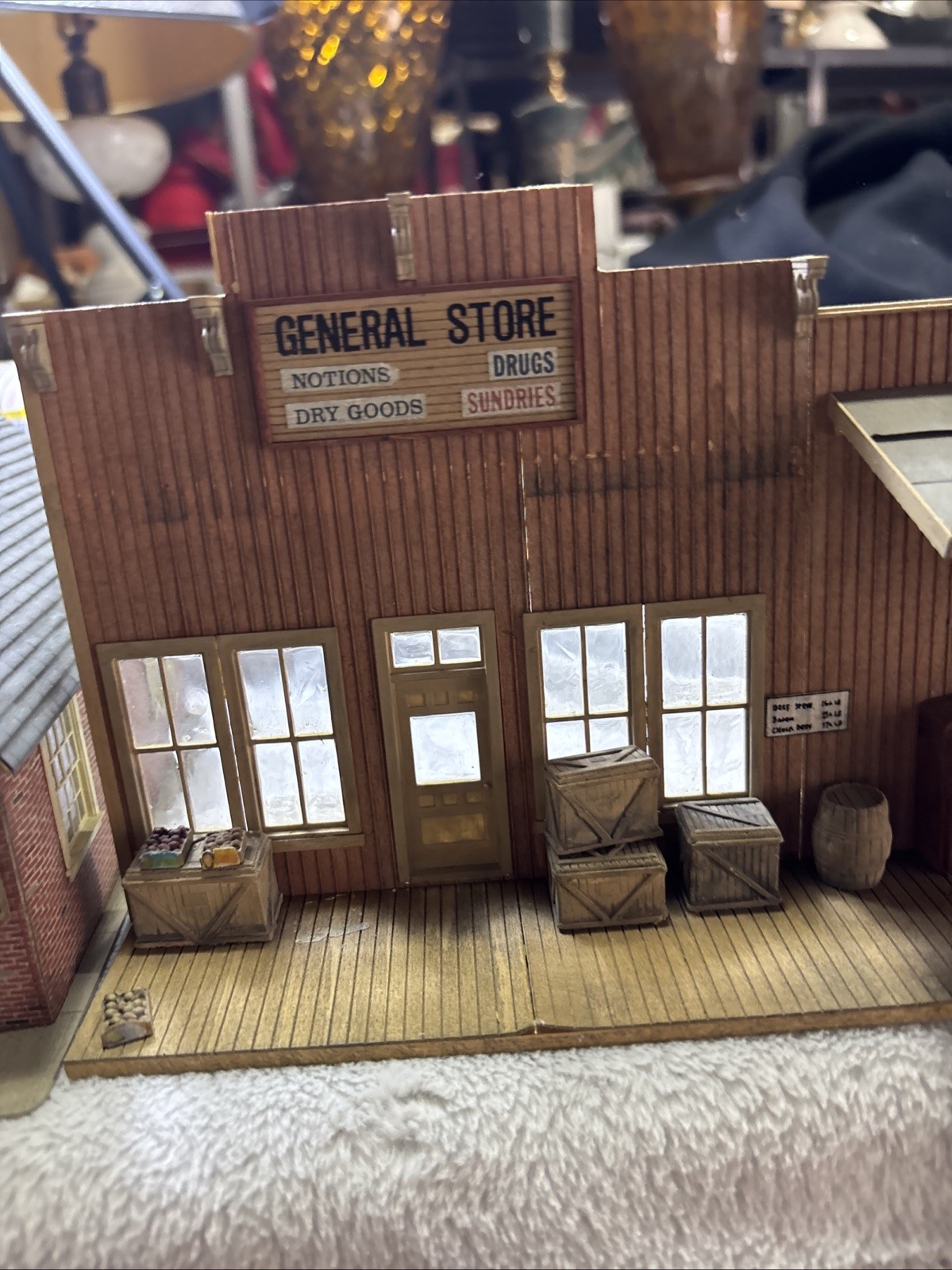 Vintage Town House Post Office And Shops For Little Villages