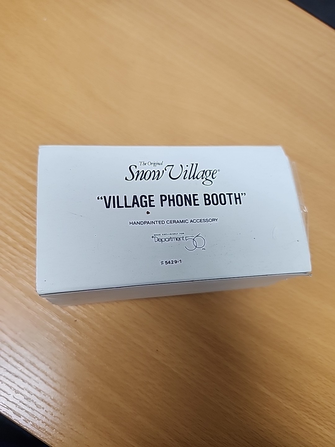 The Original Snow Village Dept 56 Village Phone Booth