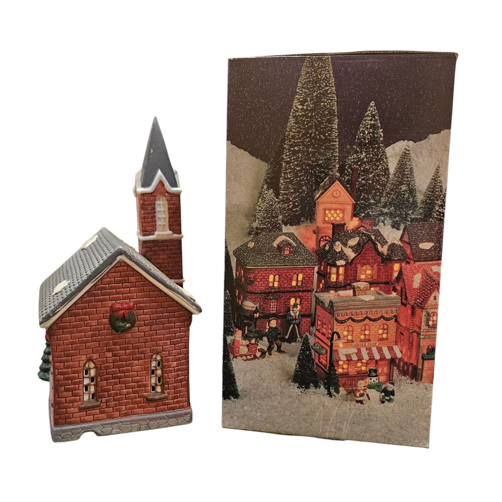 Dickens Collectables Handpainted Porcelain Lighted House 1992 Holiday Expression