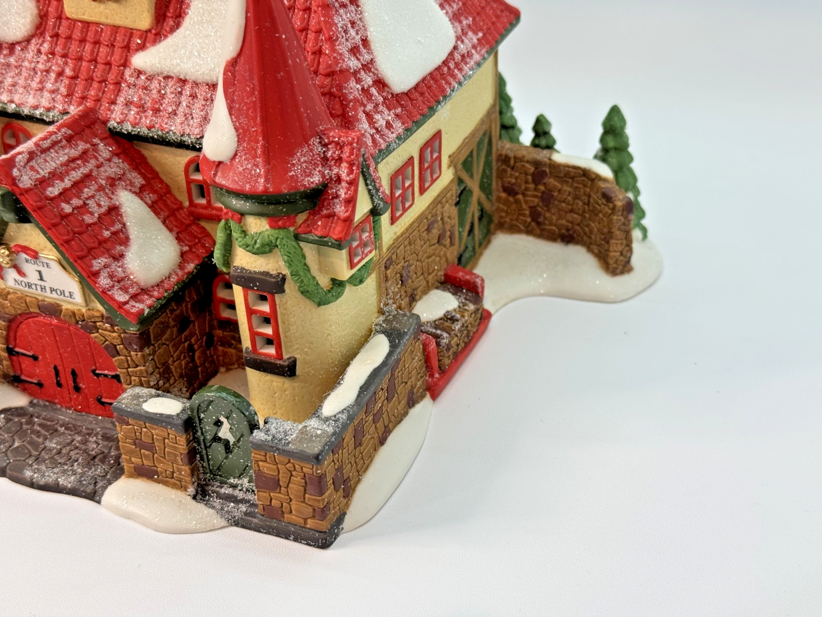 Department 56 North Pole Series Route 1 North Pole Home of Mr and Mrs Claus