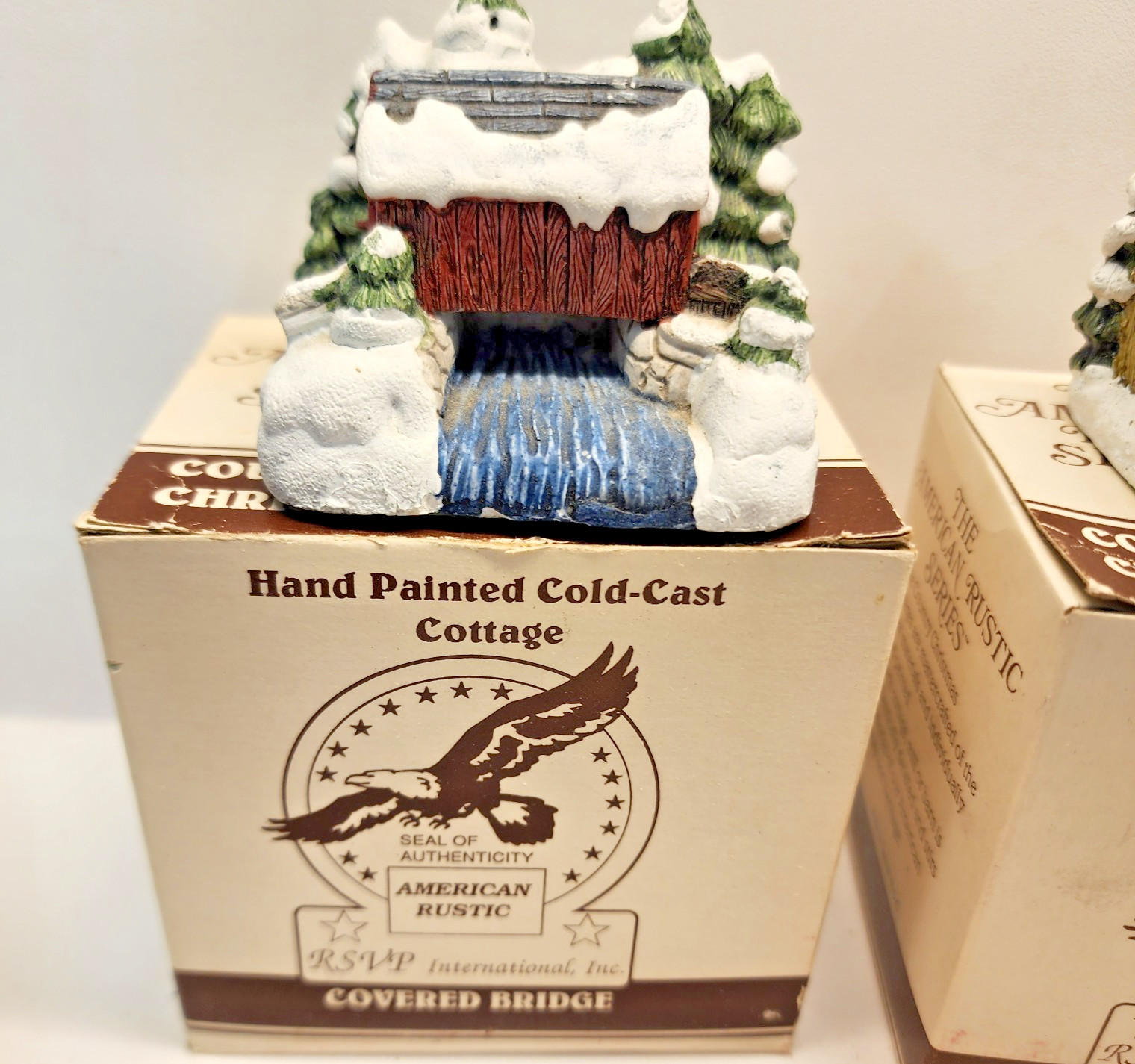 Christmas Village The American Rustic Series Complete Set Country Cottages 1989