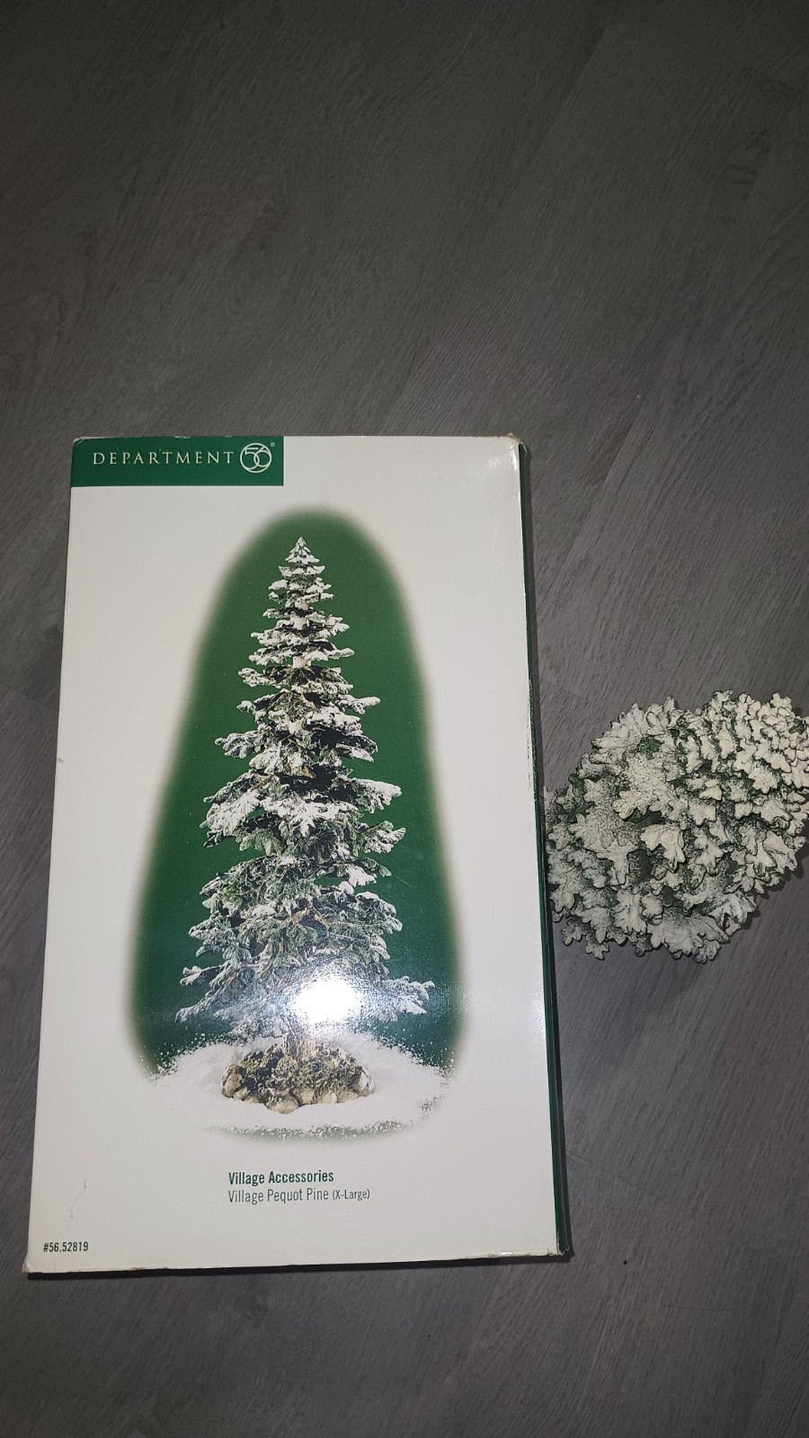 Dept 56 Dickens Village Pequot Pine Tree 13″ X-Large Frosted Tree w/Original Box
