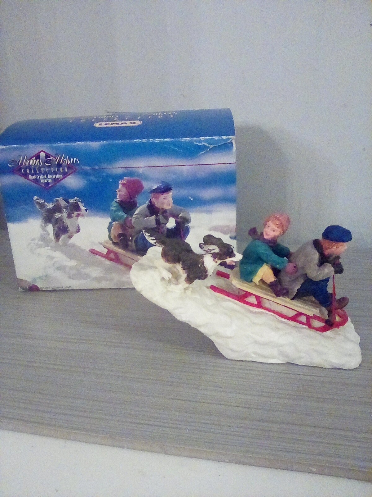 NEW LEMAX VTG 1997 Memory Makers Collection “Racing Downhill” Village Accessory