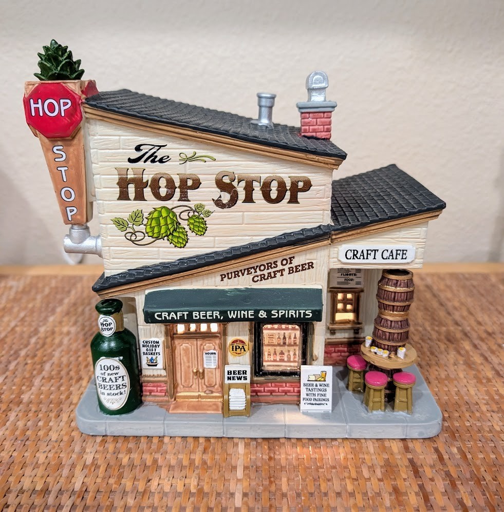 Lemax Harvest Crossing Village The Hop Stop #95485 Lighted Building With Box