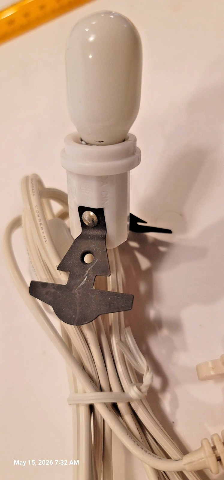 Dept 56 Style Village Accessory Single Socket Light with Switch