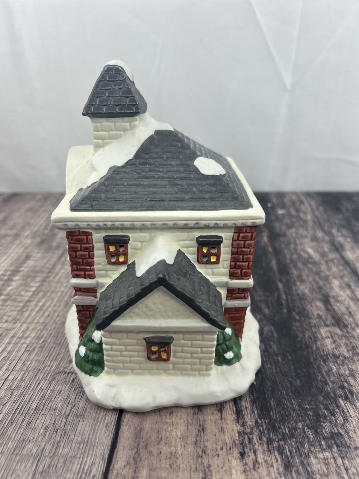 porcelain Christmas House Unknown Maker
