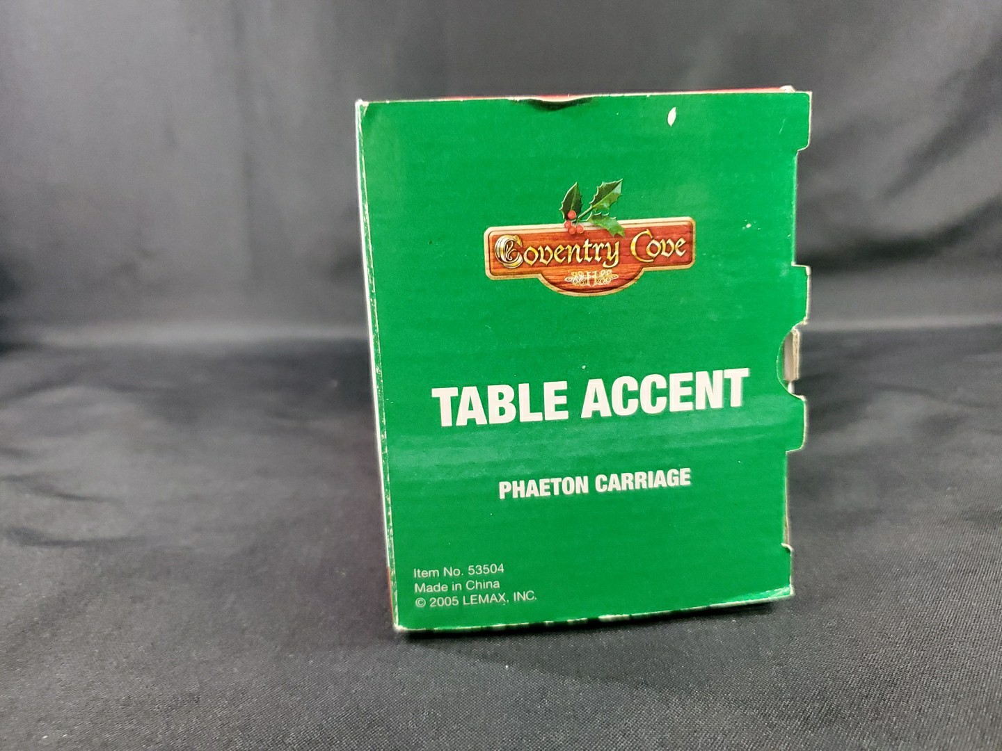 2005 Vintage Lemax Inc Coventry Cove Phaeton Carriage Table Accent From Kmart