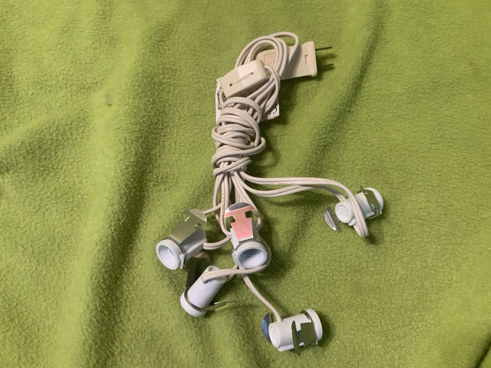 2 Cord Sets (5 light string) For Department 56 & lemax Holiday Village Buildings