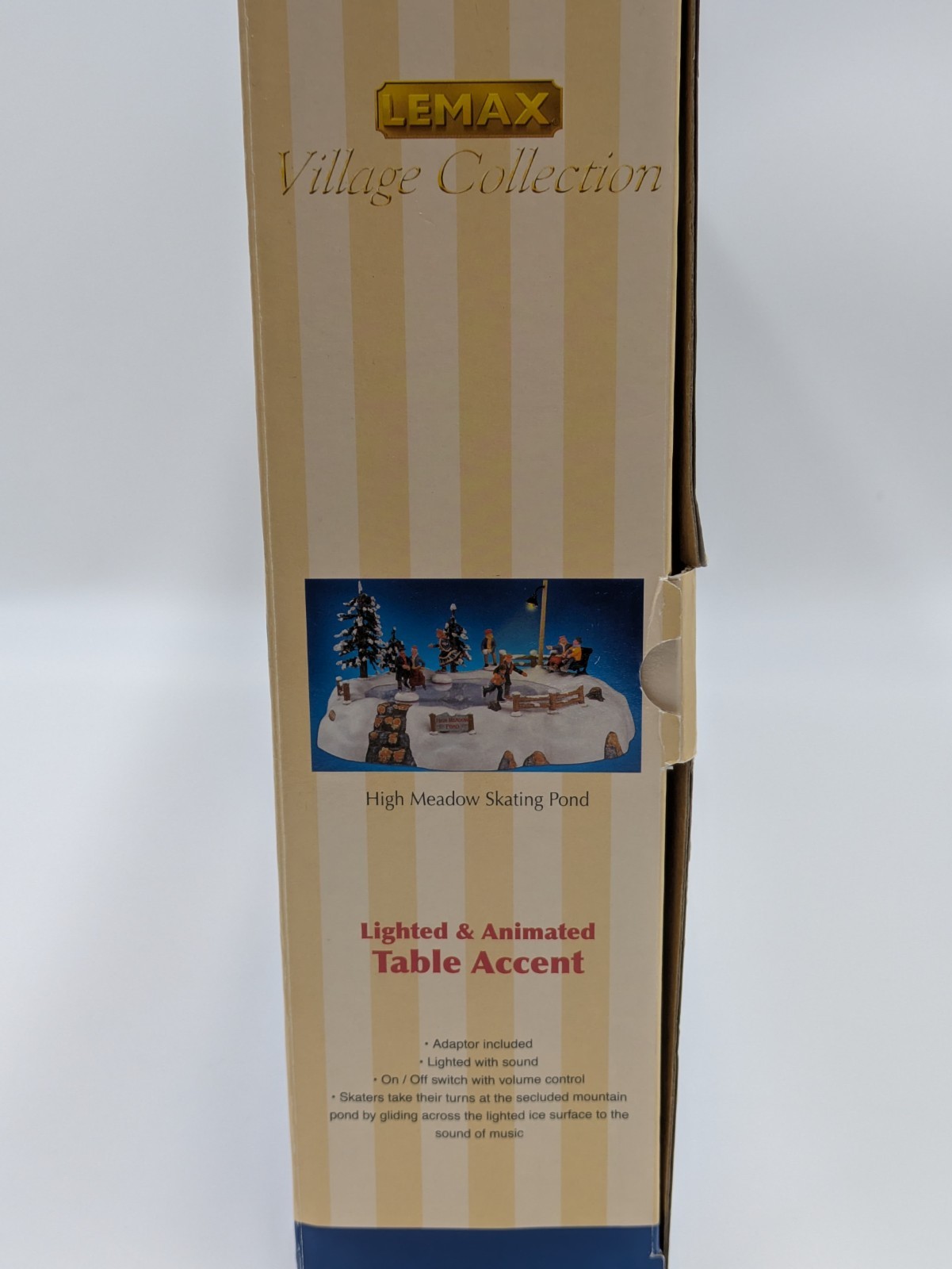 LEMAX High Meadow Skating Pond Animated Christmas Village Table Accent Holiday