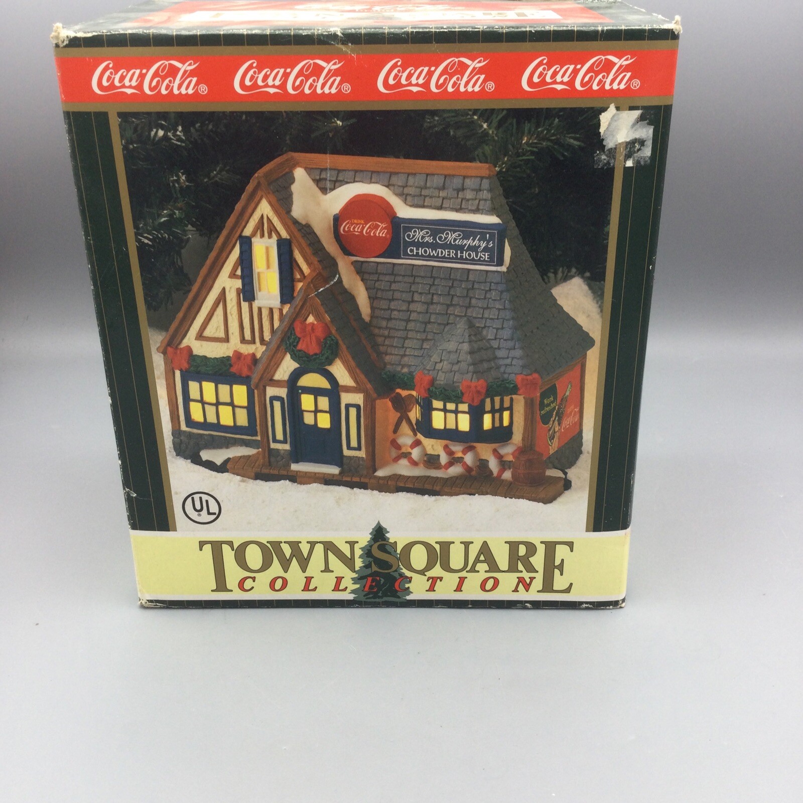 Vintage Coca Cola Town Square Collection Murphy’s Chowder House NEW Open Box