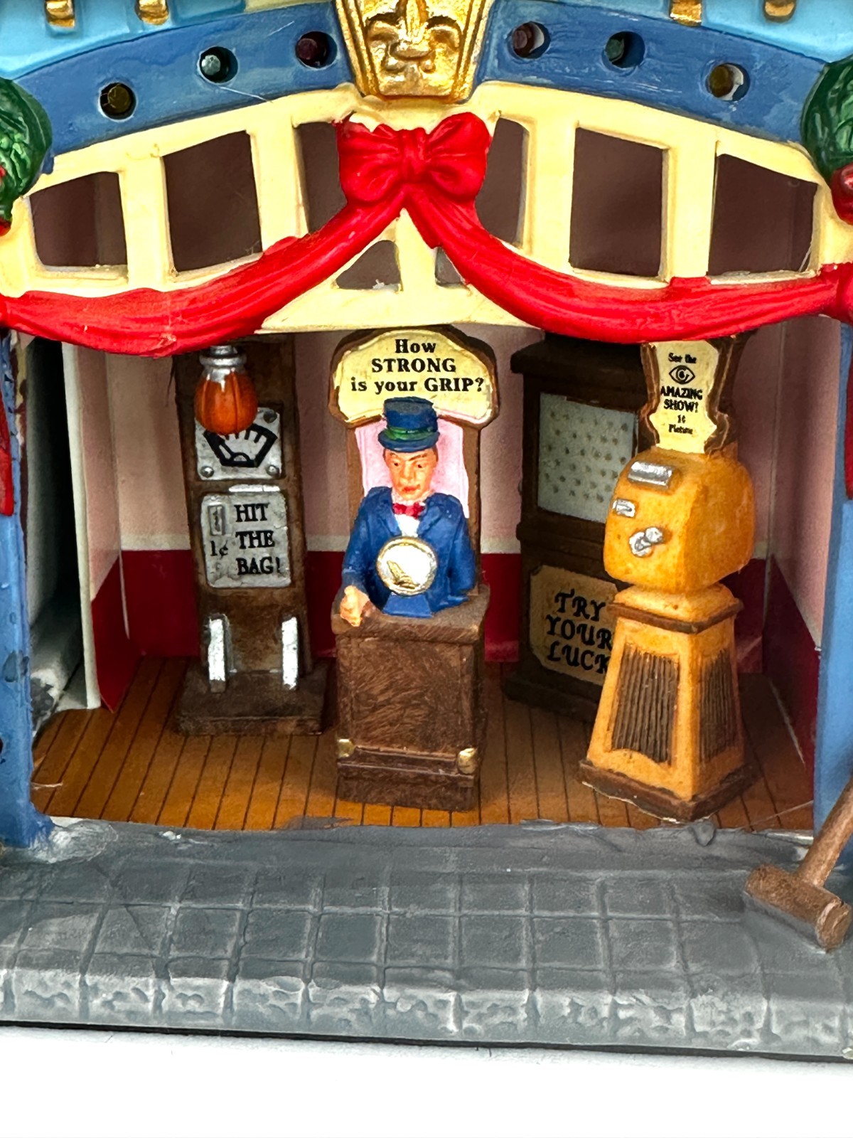 Lemax The Caddington Village Arcade 65394 Circus Fair Lights Work
