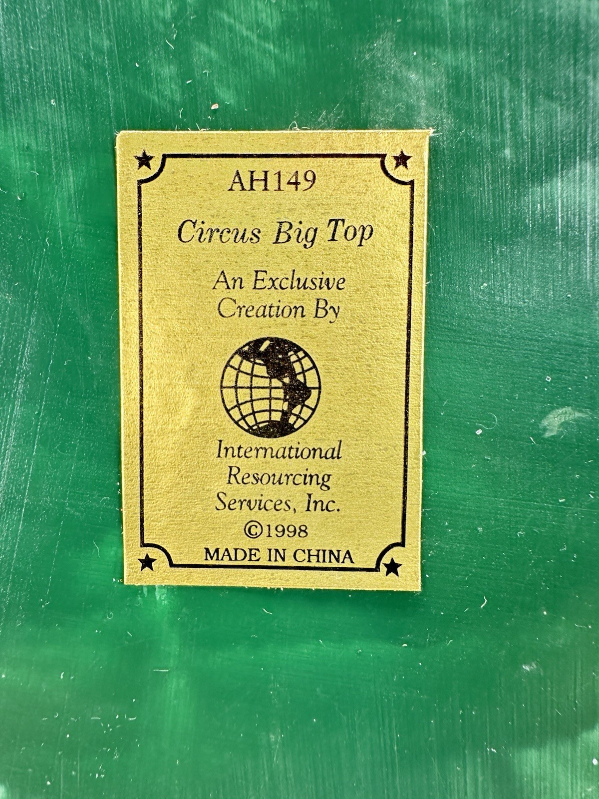 AMERICANA COLLECTION CIRCUS BIG TOP OF LIBERTY FALLS CERAMIC HOUSE WITH BOX 1998