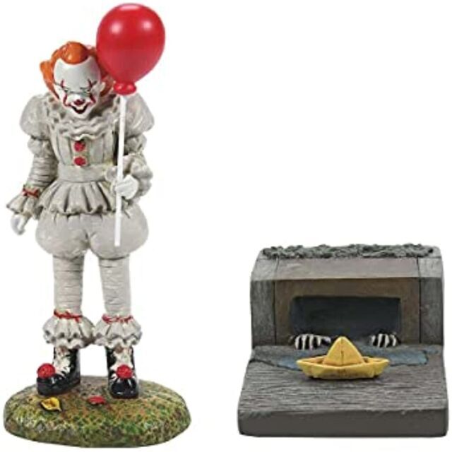 Dept 56 PENNYWISE IT AND THE S.S. GEORGIE SET OF 2 Halloween Village 6007163 NEW