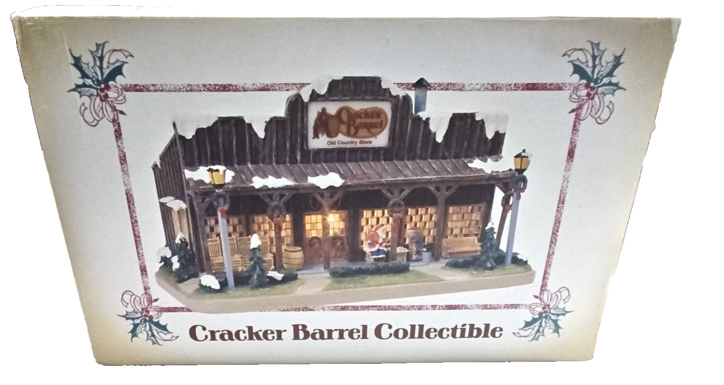 Vintage 2005 Cracker Barrel Old Country Store Christmas Village Replica with Box