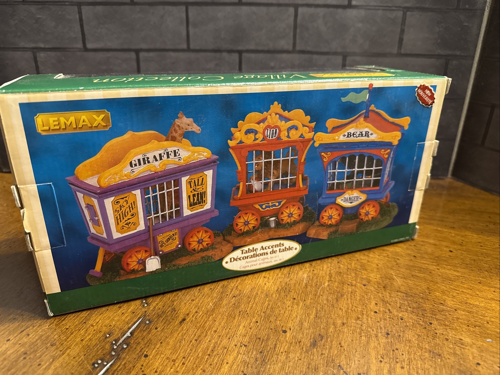 Lemax Carnival Circus Animal’s in Cages Set of 3 Village Collection #63581