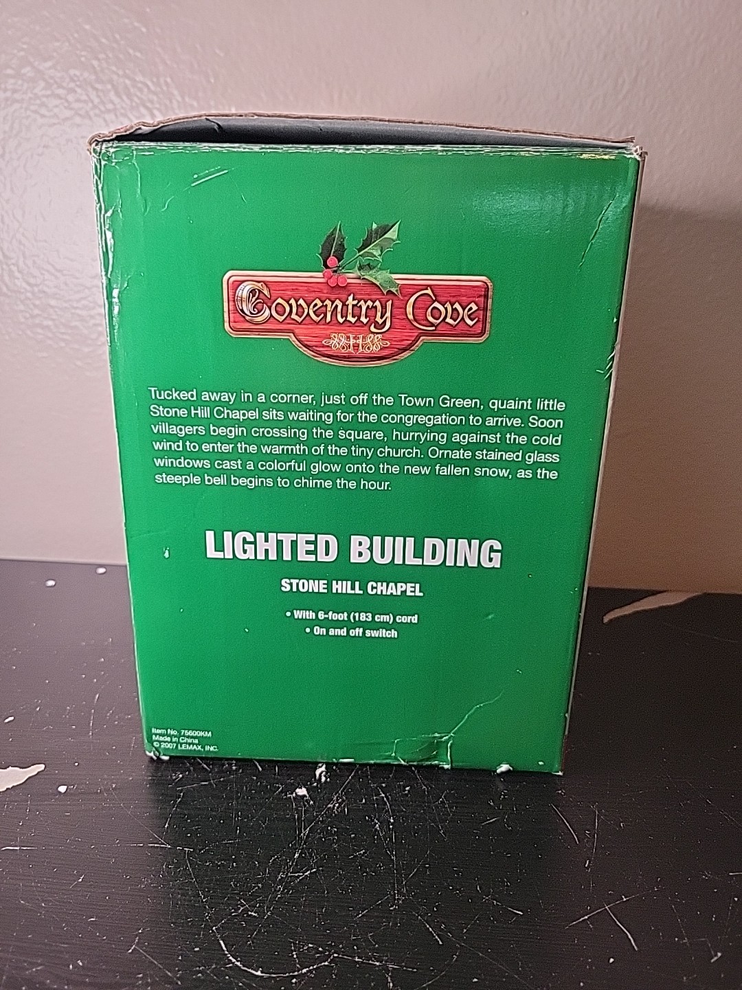 Lemax Coventry Cove Stone Hill Chapel Lighted Building Christmas Village 2007