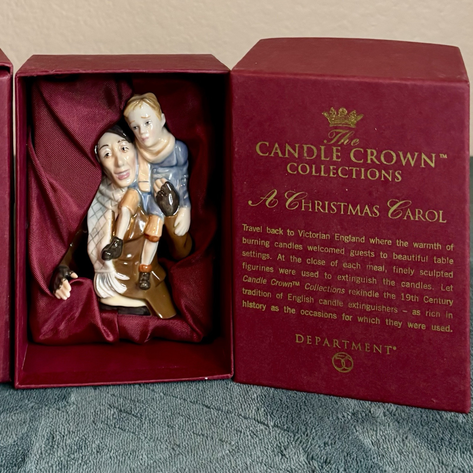 Dept 56 The Candle Crown Collections A Christmas Carol 5pc Set + Candles)
