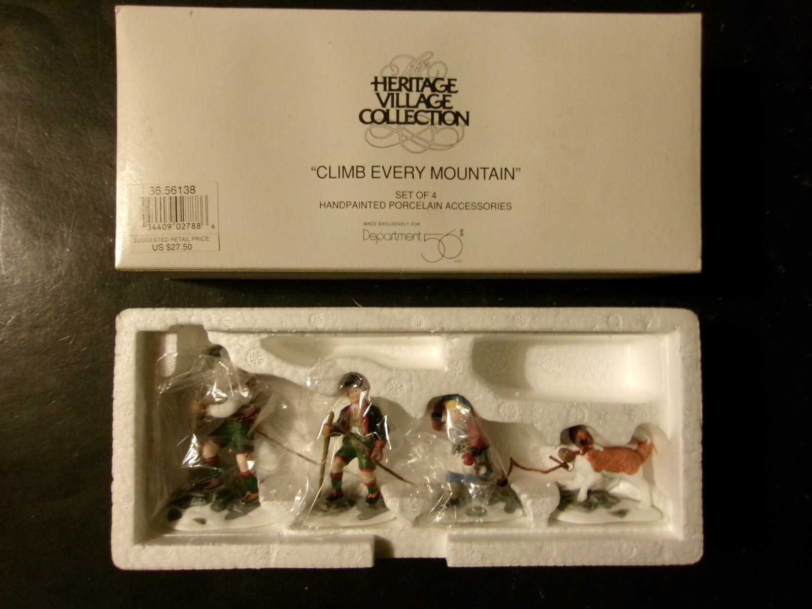 Department 56 “Climb Every Mountain” set of 4 – New In Box